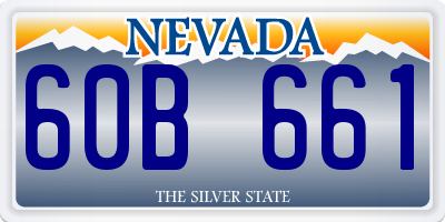 NV license plate 60B661