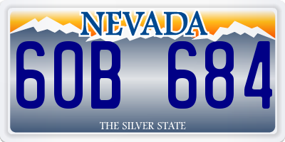 NV license plate 60B684