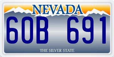 NV license plate 60B691
