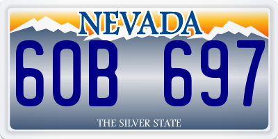 NV license plate 60B697