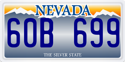 NV license plate 60B699