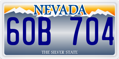 NV license plate 60B704