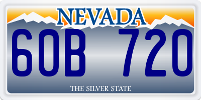 NV license plate 60B720