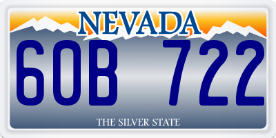 NV license plate 60B722