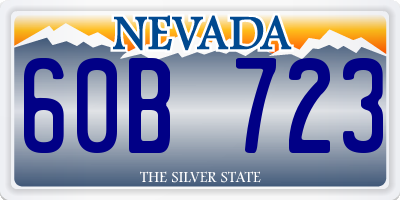 NV license plate 60B723