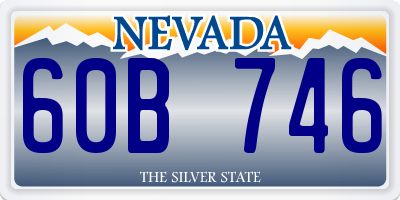 NV license plate 60B746