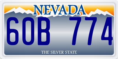 NV license plate 60B774