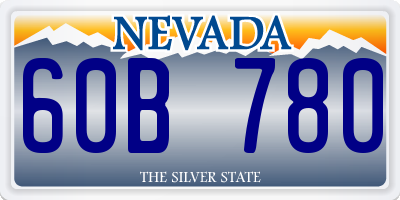 NV license plate 60B780