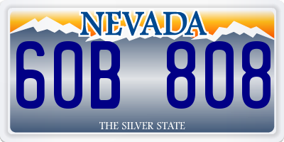 NV license plate 60B808