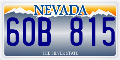 NV license plate 60B815