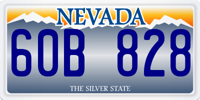 NV license plate 60B828