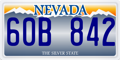 NV license plate 60B842