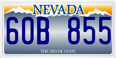 NV license plate 60B855