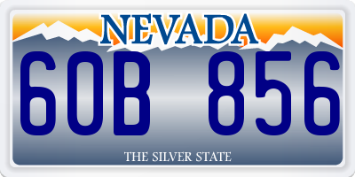 NV license plate 60B856