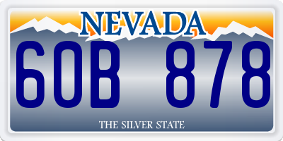 NV license plate 60B878