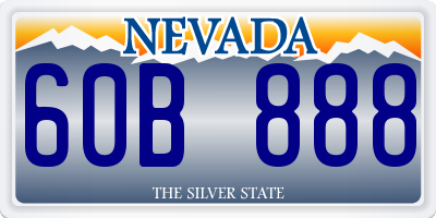 NV license plate 60B888