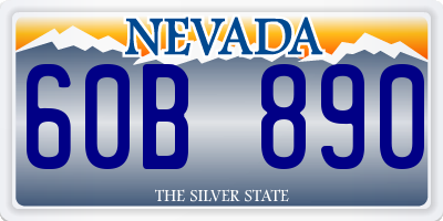 NV license plate 60B890