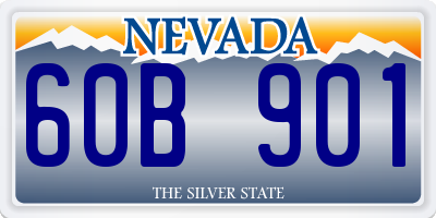 NV license plate 60B901