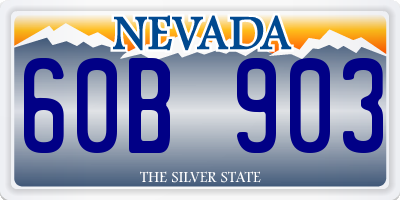NV license plate 60B903