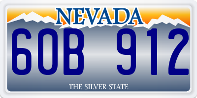 NV license plate 60B912