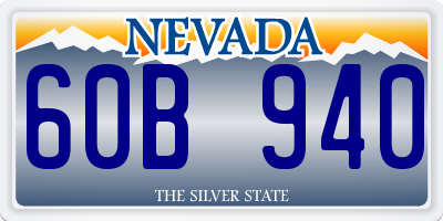 NV license plate 60B940