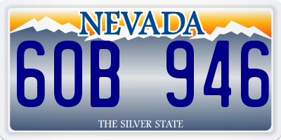 NV license plate 60B946
