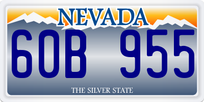 NV license plate 60B955