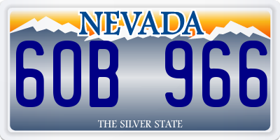 NV license plate 60B966