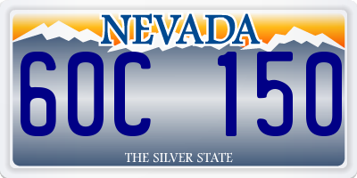NV license plate 60C150