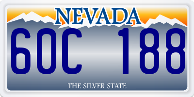 NV license plate 60C188