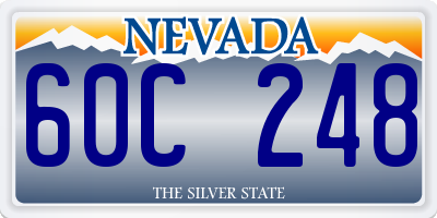 NV license plate 60C248