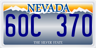 NV license plate 60C370
