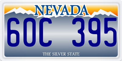 NV license plate 60C395