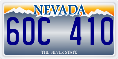 NV license plate 60C410