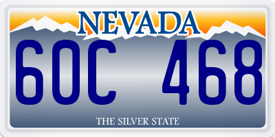 NV license plate 60C468