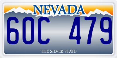 NV license plate 60C479