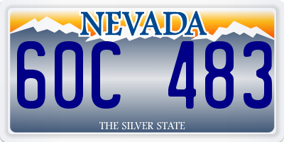 NV license plate 60C483