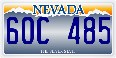 NV license plate 60C485