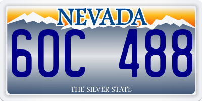 NV license plate 60C488