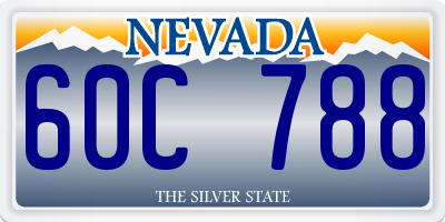 NV license plate 60C788