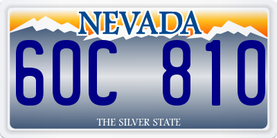 NV license plate 60C810