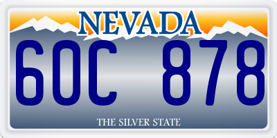 NV license plate 60C878