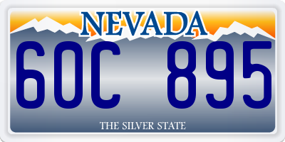 NV license plate 60C895