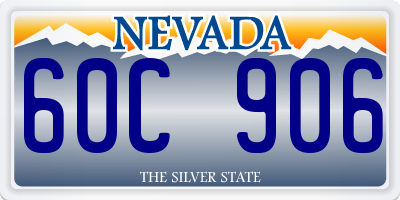 NV license plate 60C906