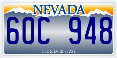 NV license plate 60C948