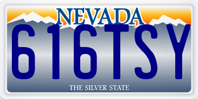 NV license plate 616TSY