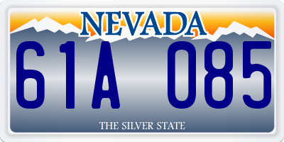 NV license plate 61A085