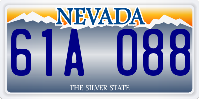 NV license plate 61A088