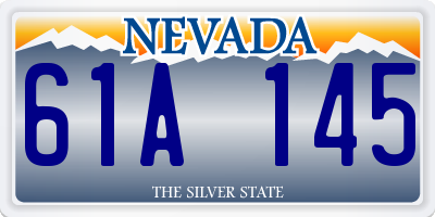 NV license plate 61A145