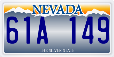 NV license plate 61A149